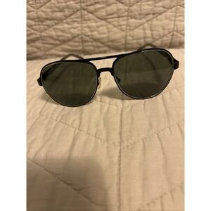 SEE 7844 Polar 044 Blk & Silver Aviator Sunglasses Made InItaly 58-16 135 Unisex